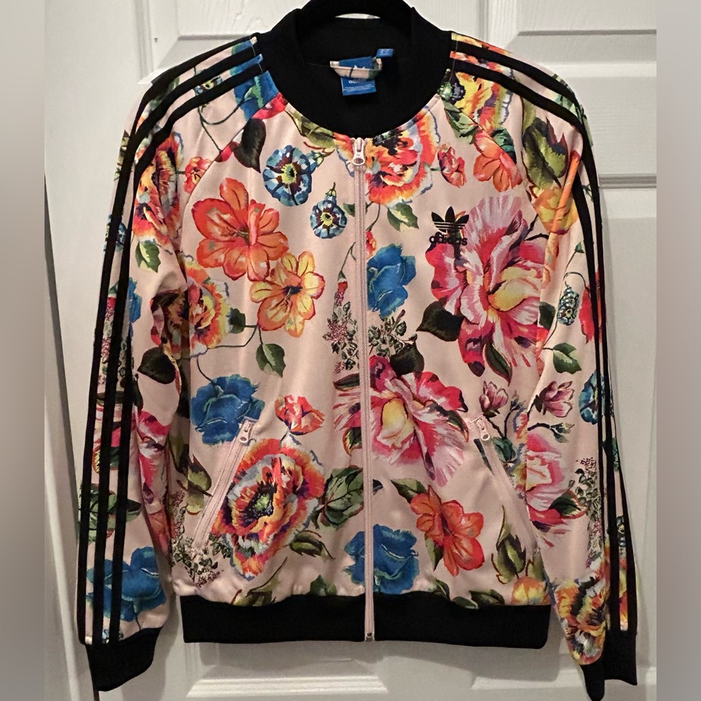 adidas RARE x Farm Rio Trefoil Floral Track Bomber Jacket